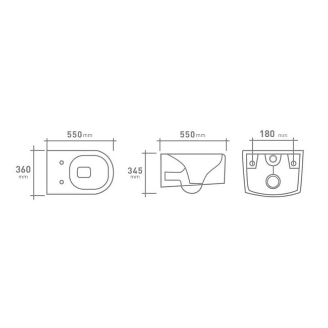 Go Fleet hangwc-rimless met softclose wcbril