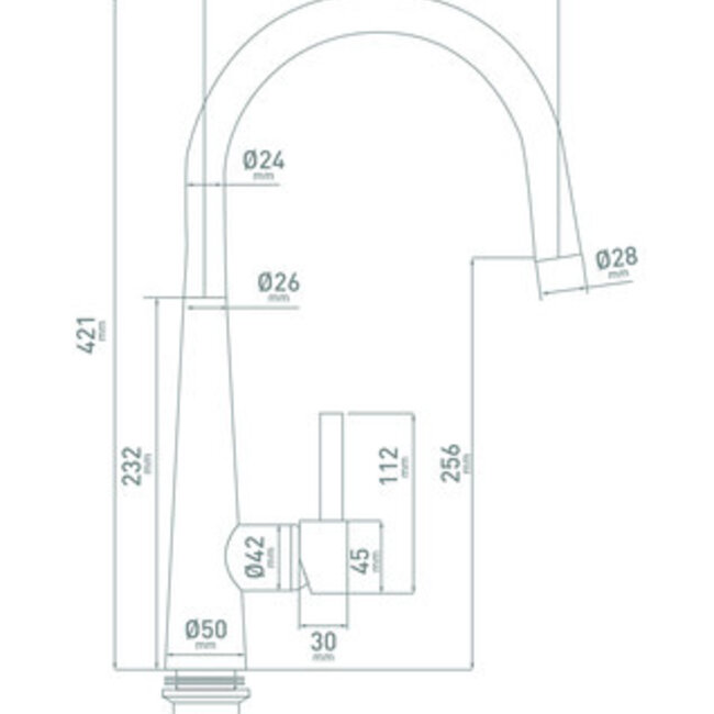 GO by Silk II keukenkraan -Inox