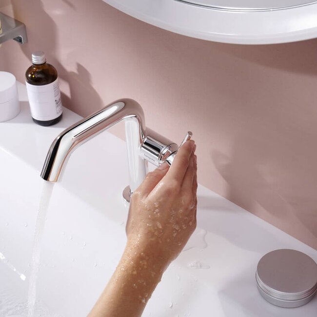 Hansgrohe Tecturis S 210 Fine CoolStart wastafelkraan verhoogd -Chroom