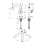 Hansgrohe Tecturis S 210 Fine CoolStart wastafelkraan verhoogd -Chroom