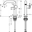 Hansgrohe Tecturis S  150 Fine CoolStart wastafelkraan verlaagd -Brons