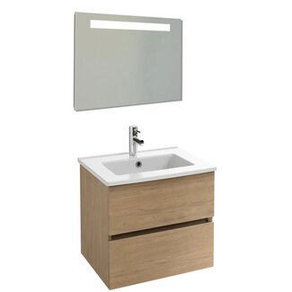 Sanitear Tolbiac 80cm badkamermeubelset eiken