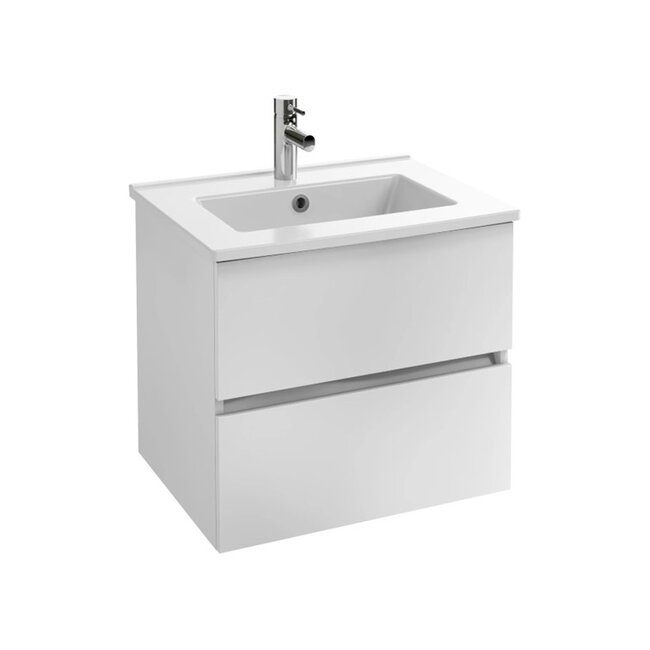 Tolbiac 60cm badkamermeubelset wit met led spiegel