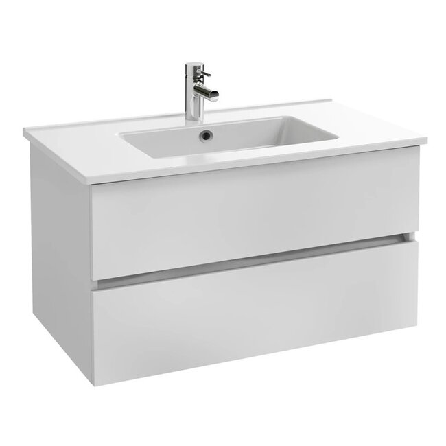 Sanitear Tolbiac 100cm badkamermeubelset wit met led spiegel