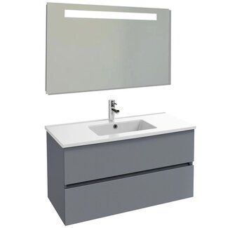 Sanitear Tolbiac 100cm badkamermeubelset antraciet