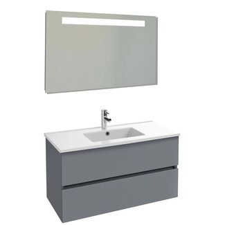 Sanitear Tolbiac 80cm badkamermeubelset antraciet