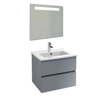 Sanitear Tolbiac 60cm badkamermeubelset antraciet