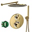 Hansgrohe Ecostat S doucheset goud met 30 cm douchekop-Como