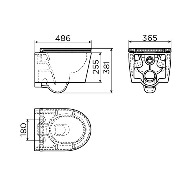 Clou  InBe Randloos Wandcloset Compact – Perfect voor Kleine Ruimtes