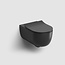 Clou Hammock Randloos Wandtoilet 56 x37 cm met softclose zitting – mat zwart