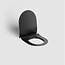 Clou Hammock Randloos Wandtoilet zwart 49 x37 cm met dunne  softclose zitting