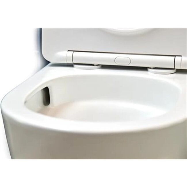 Aanbieding - wandtoilet spoelrandvrij met soft close toiletzitting -compleet