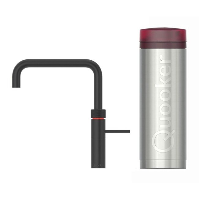 Quooker  Quooker Fusion Square kokendwaterkraan in matzwart met PRO3 reservoir