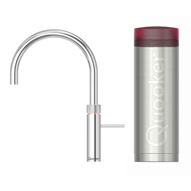 Quooker Fusion Round Chroom – 3-in-1 Kokendwaterkraan met PRO3 Reservoir
