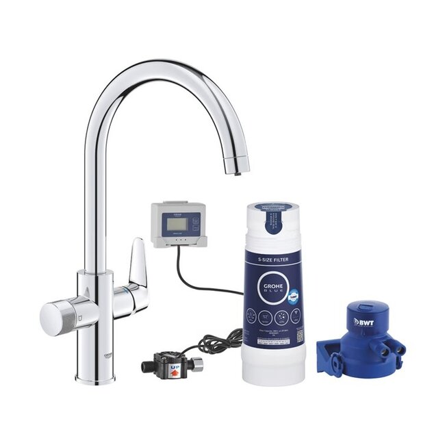 Grohe Blue Pure BauCurve keukenmengkraan Chroom