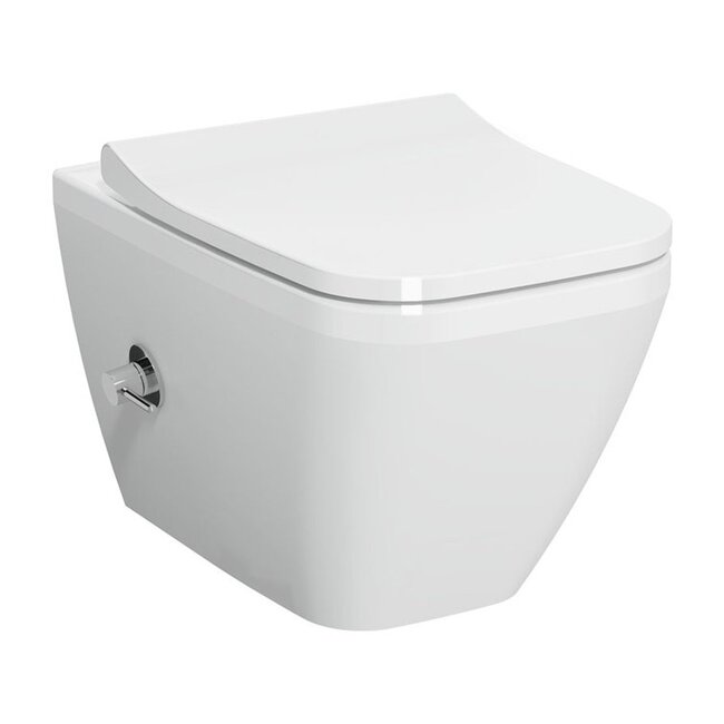 Vitra Integra Square WC met Bidet – Rimfree Wandcloset