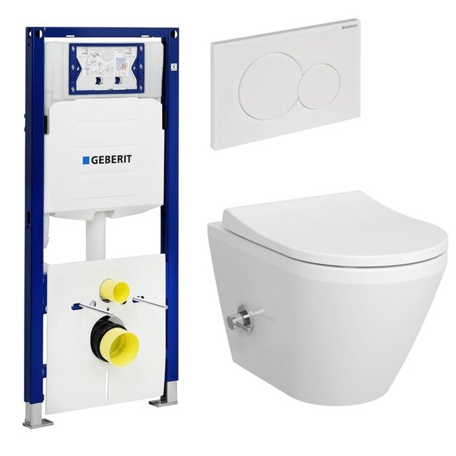 Geberit  UP320  met Vitra Integra wc met bidet compleet pack aanbieding