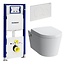 Geberit  UP320  met Vitra Nest wc met bidet compleet pack aanbieding