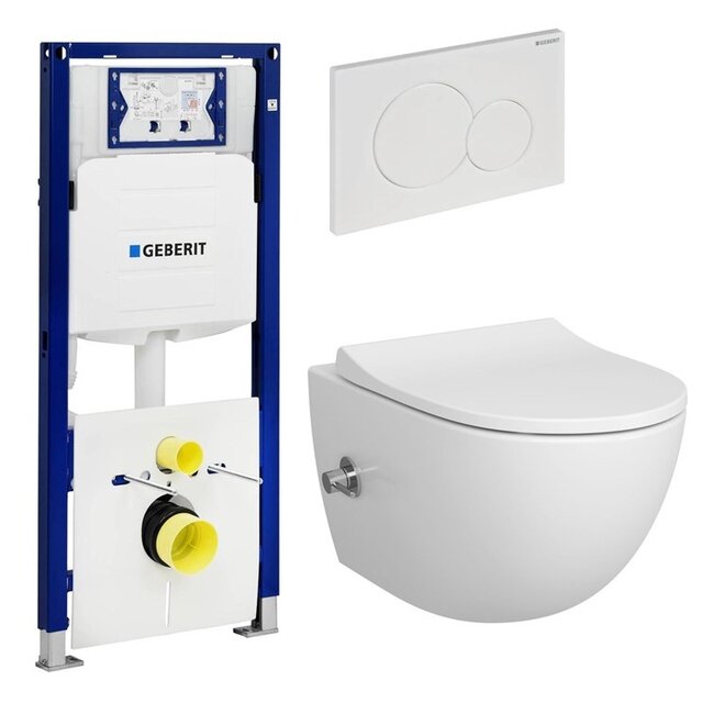 Geberit  UP320 met VitrA Sento WC met Bidet – All-in Aanbieding