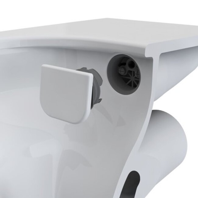 Geberit  UP320 met VitrA Metropol wandcloset mat zwart toilet set