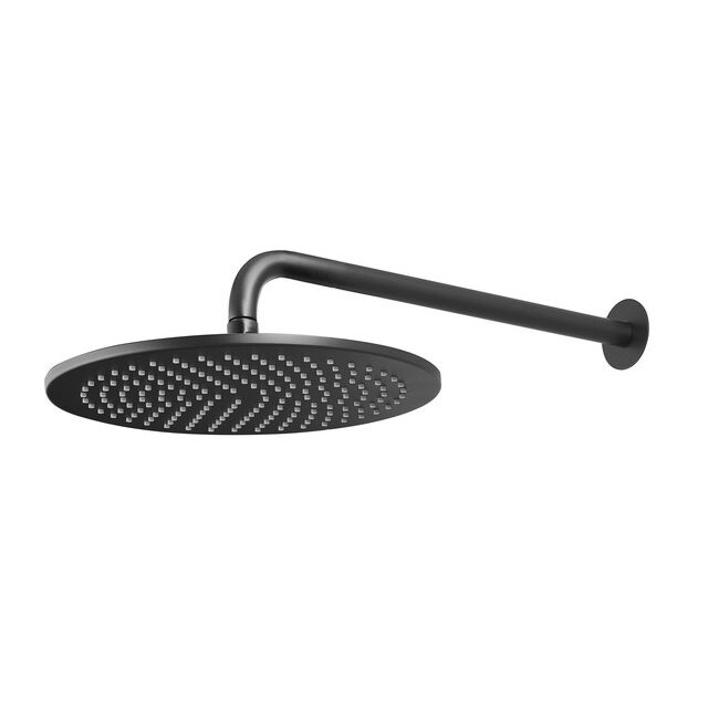 Como Mood60 Doucheset Zwart – Regendouche 25 cm met Thermostaatkraan