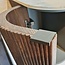 MONDIAZ KURVE badkamermeubel met wastafel 120cm  - walnut