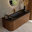 MONDIAZ KURVE badkamermeubel met wastafel 120cm  - walnut