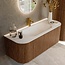 MONDIAZ KURVE badkamermeubel met wastafel 120cm  - walnut
