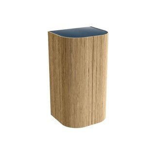MONDIAZ KURVE-eikenhout kolomkast 80 cm 2 deuren