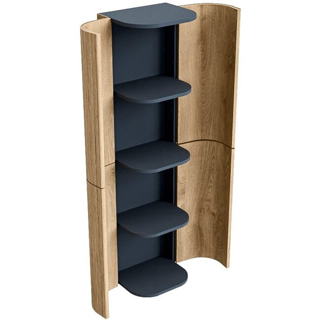 MONDIAZ KURVE-eikenhout kolomkast 160cm 4 softclose deuren