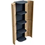 MONDIAZ KURVE-eikenhout kolomkast 160cm 4 softclose deuren