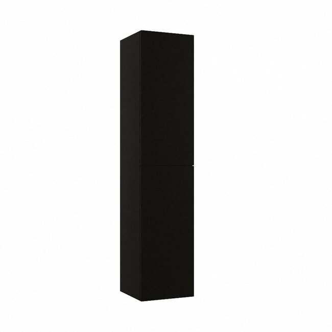 MONDIAZ Beam kolomkast 160cm 2 deuren zwart 2 push-to-open deuren hangend 160cm hoog