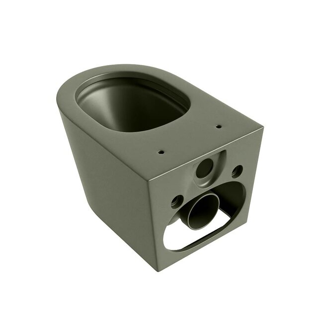 LAVIE Wandcloset Rimless / Rimfree Diepspoel Keramiek 36x36x53-Legergroen