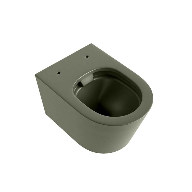 LAVIE Wandcloset Rimless / Rimfree Diepspoel Keramiek 36x36x53-Legergroen