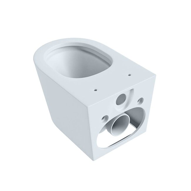 MONDIAZ LAVIE Wandcloset Rimless / Rimfree Diepspoel Keramiek 36x36x53-Licht grijs