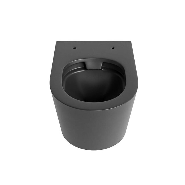 MONDIAZ LAVIE Wandcloset Rimless / Rimfree Diepspoel Keramiek 36x36x53-Antraciet