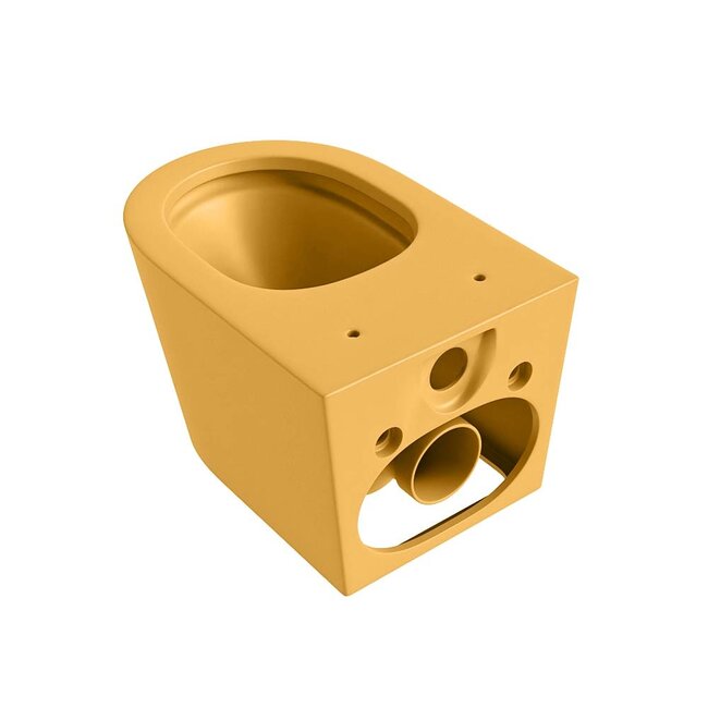 MONDIAZ LAVIE Wandcloset Rimless / Rimfree Diepspoel Keramiek 36x36x53-Geel