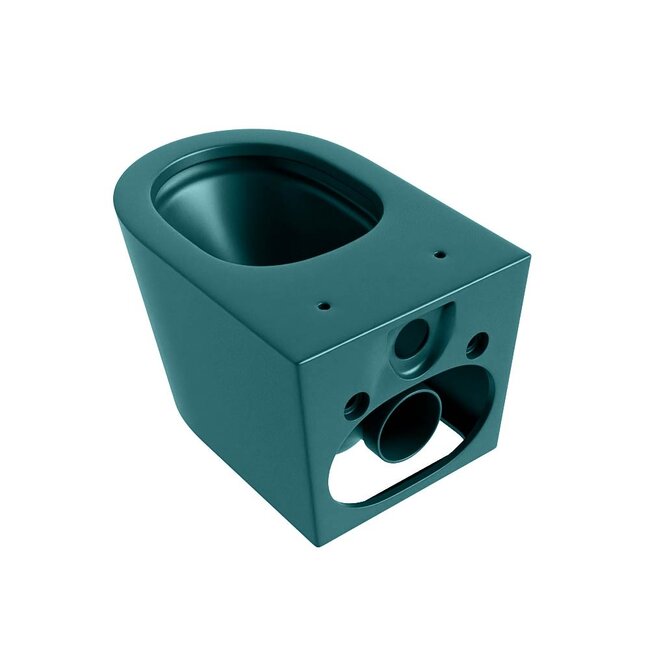 MONDIAZ LAVIE Wandcloset Rimless / Rimfree Diepspoel Keramiek 36x36x53-Turquoise