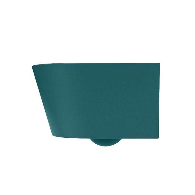 MONDIAZ LAVIE Wandcloset Rimless / Rimfree Diepspoel Keramiek 36x36x53-Turquoise