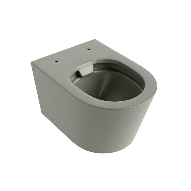 MONDIAZ LAVIE Wandcloset Rimless / Rimfree Diepspoel Keramiek 36x36x53-Taupe