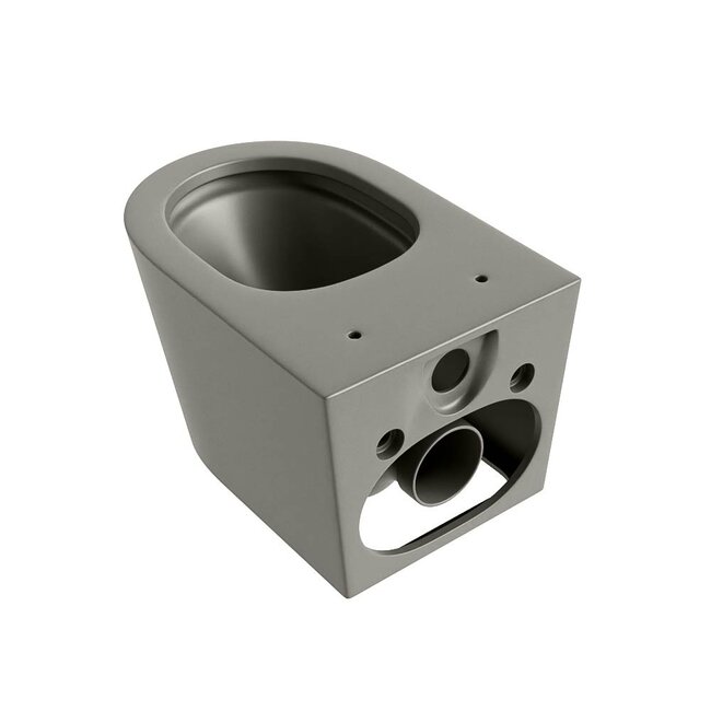 MONDIAZ LAVIE Wandcloset Rimless / Rimfree Diepspoel Keramiek 36x36x53-Taupe