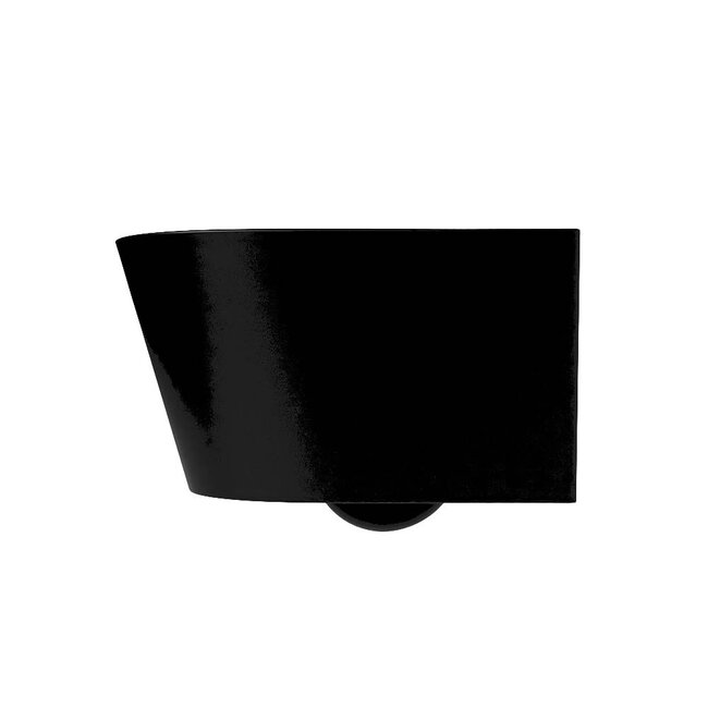 MONDIAZ LAVIE Wandcloset Rimless / Rimfree Diepspoel Keramiek 36x36x53-Mat Zwart