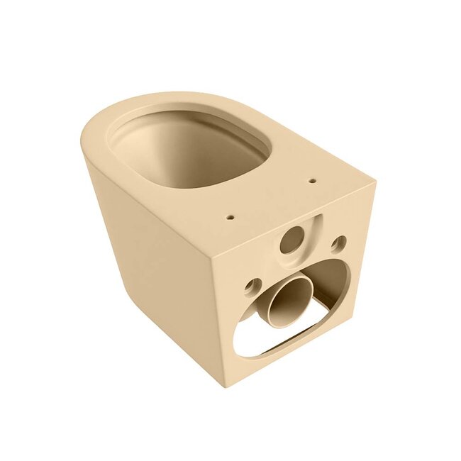 MONDIAZ LAVIE Wandcloset Rimless / Rimfree Diepspoel Keramiek 36x36x53-Zand