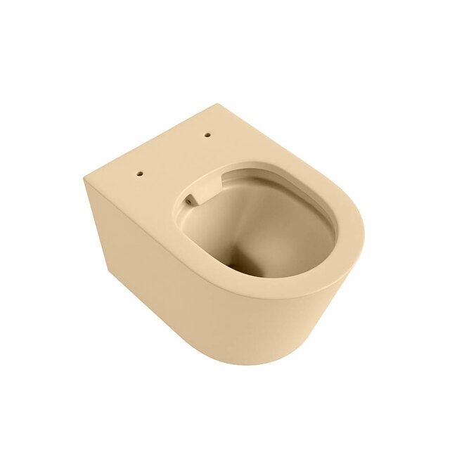 MONDIAZ LAVIE Wandcloset Rimless / Rimfree Diepspoel Keramiek 36x36x53-Zand