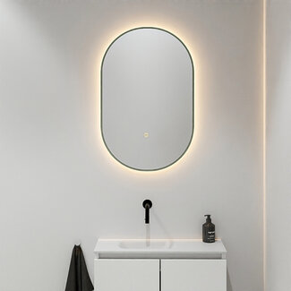 MONDIAZ Ovale badkamerspiegel met led verlichting GLOW-03