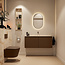 MONDIAZ GLOW spiegel ovaal met LED verlichting rondom. & inclusief bewegingsensor - in kleur Bruin - 90 x45 x2,8 cm