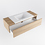 MONDIAZ   badkamermeubel houtlook 120cm  met wastafel 1 lade