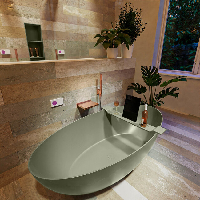 MONDIAZ  FLOAT vrijstaand bad 170x80cm groen