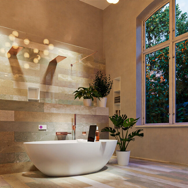 MONDIAZ FLOAT Vrijstaand Bad Ovaal 170x80cm Mat Wit | Luxe Badkamer Design