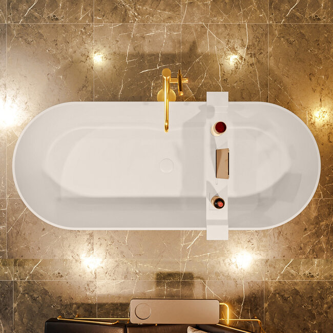 MONDIAZ  NOBLE vrijstaand bad 180x75cm  linen